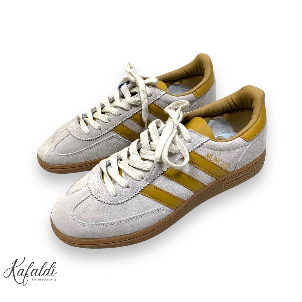 Adidas Munchen Original BNWT Sepatu Adidas Yellow Suede Leather Sneakers