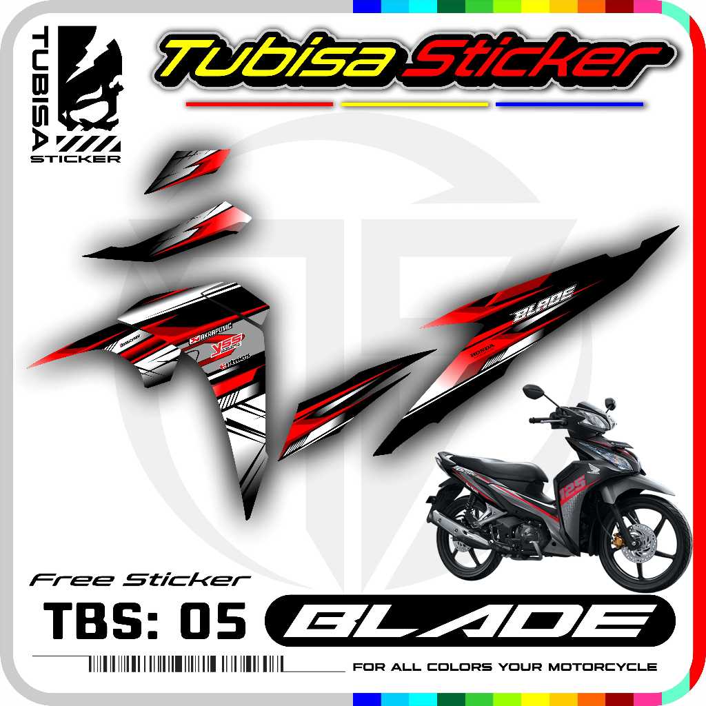 Jual Sticker Striping Variasi Blade 125 - Stiker Striping Motor Blade ...