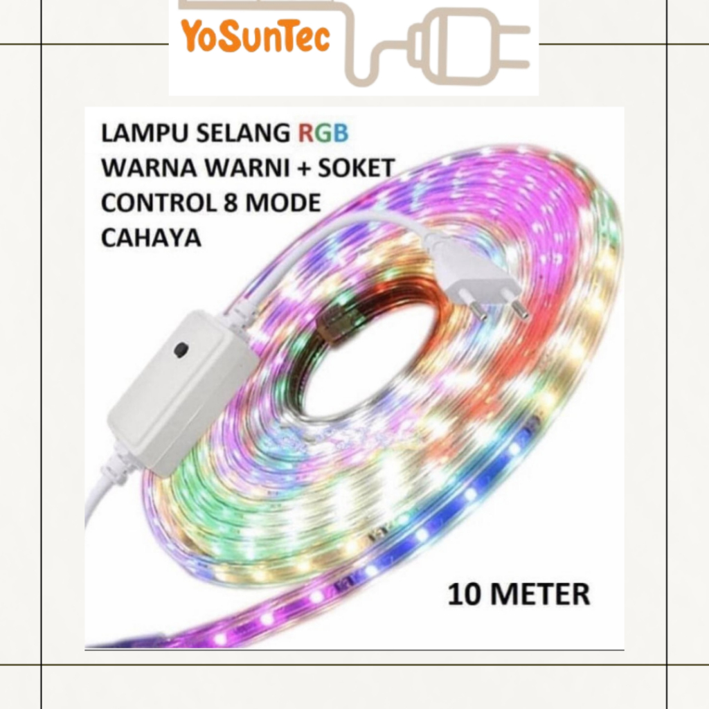 Jual Lampu Led Strip Selang RGB 2835 3528 SMD Rope Light Merah Putih ...
