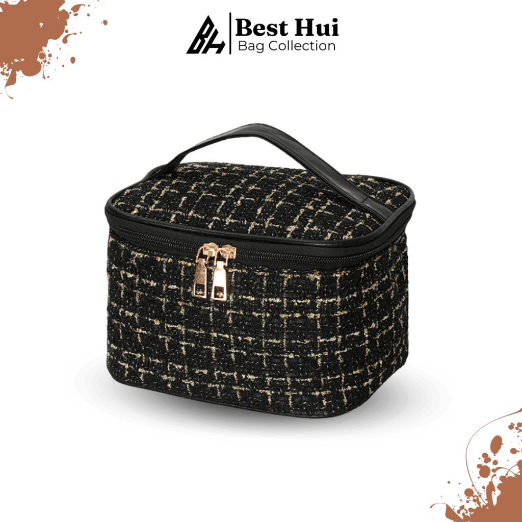 Jual Pouch Makeup Travel Premium Tas Kosmetik Serbaguna Elegant