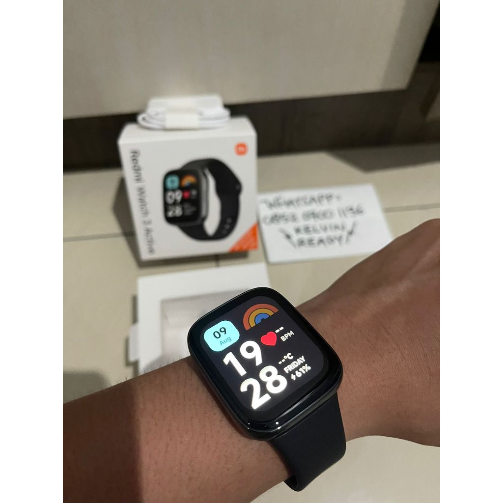 Jual Xiaomi Redmi Watch 3 Active Smartwatch Microphone Built-In Garansi ...
