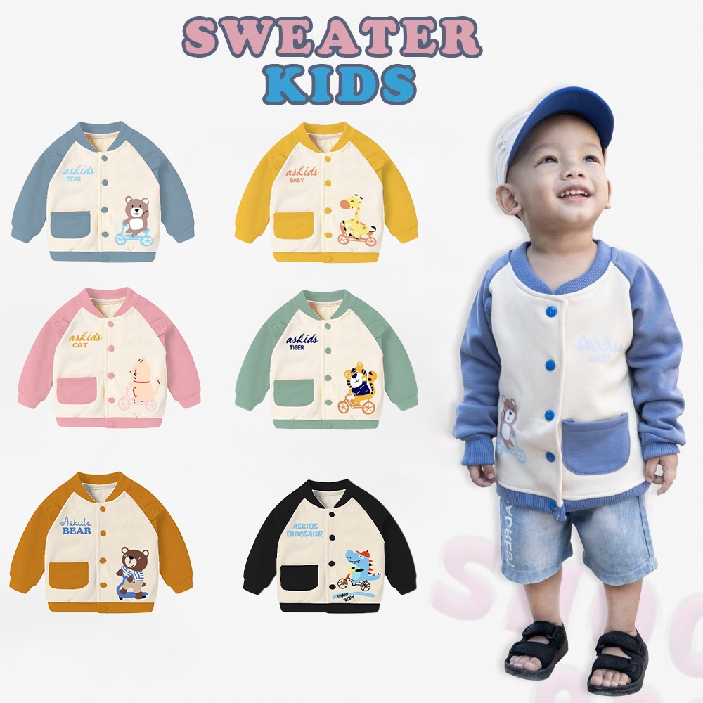 Jual Jacket Anak Laki Laki Perempuan/Jacket Askids Anak Usia 1-8 Tahun ...
