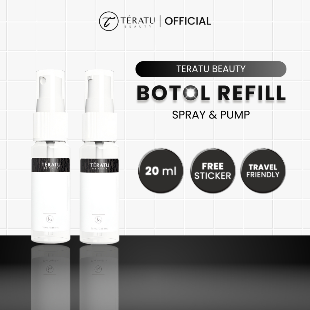 Jual TERATU BEAUTY Botol Refill Spray & Pump 20 ml | Shopee Indonesia