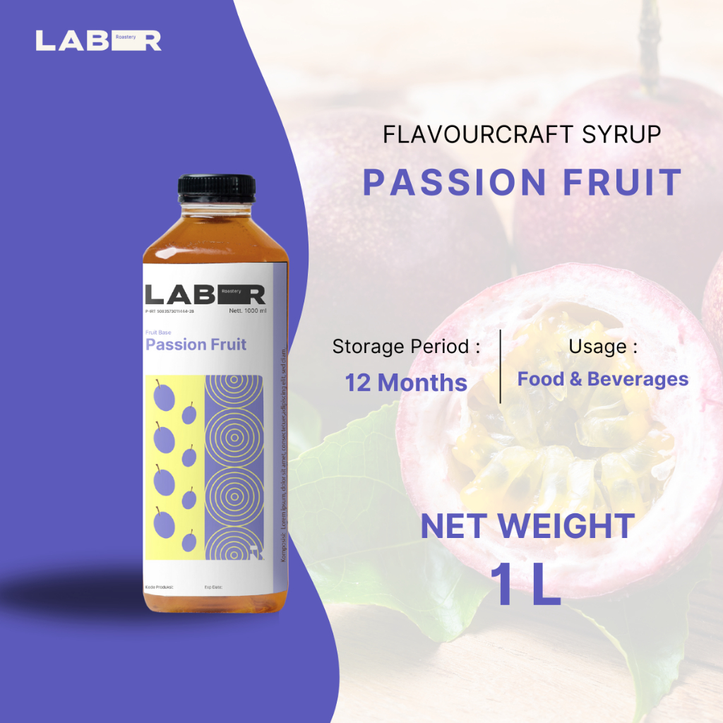 Jual LABR Passion Fruit Syrup (Sirup Markisa) | Shopee Indonesia