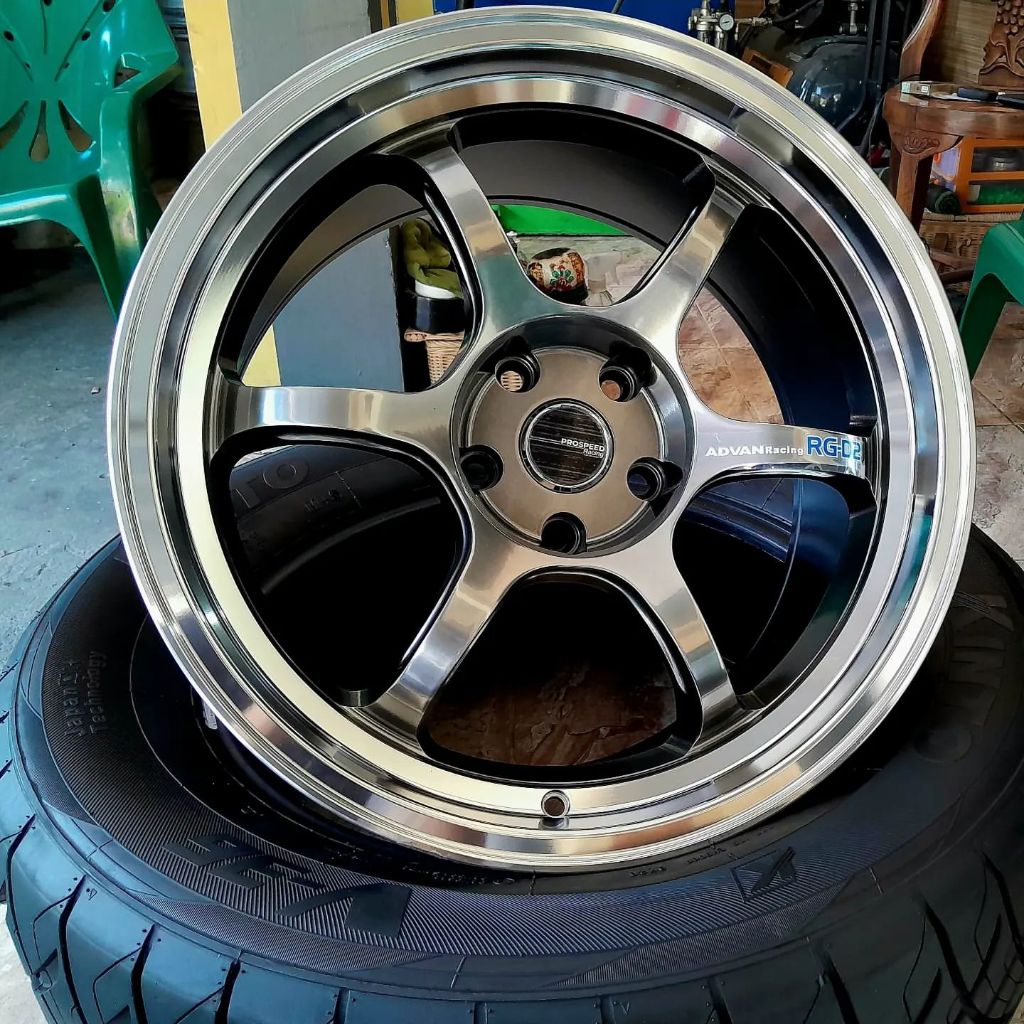 Jual velg mobil innova ring 18x9,5 model advan rgd2 pcd 5x114 tuk civic ...