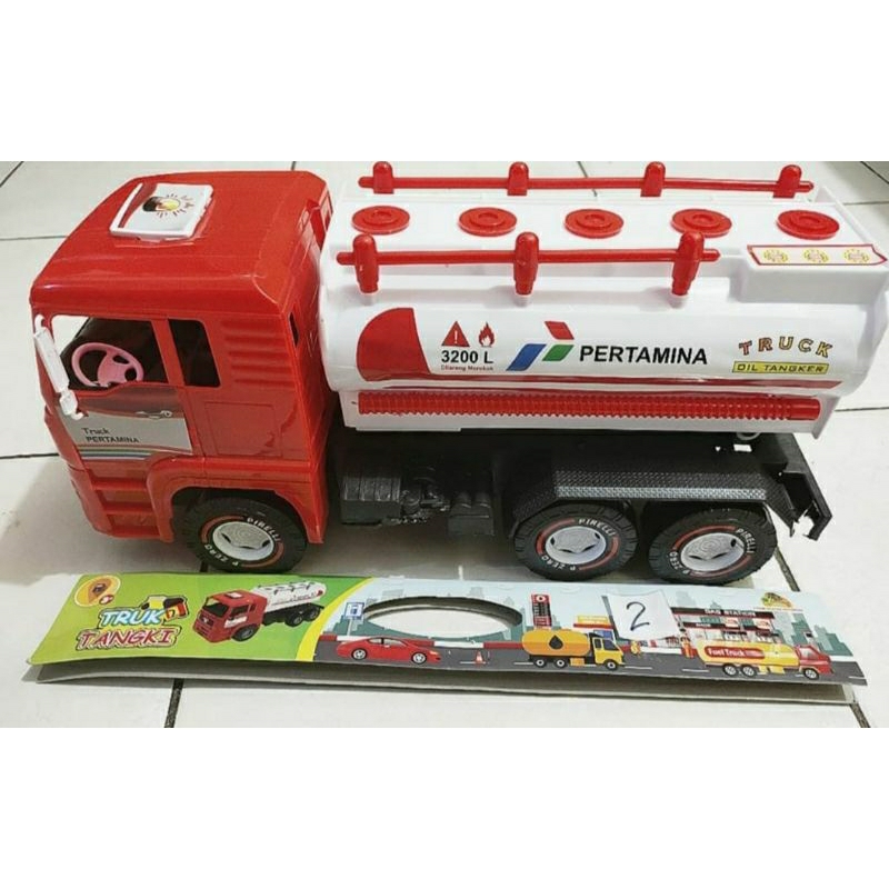 Jual mainan truck tangki besar pertamina shell | Shopee Indonesia