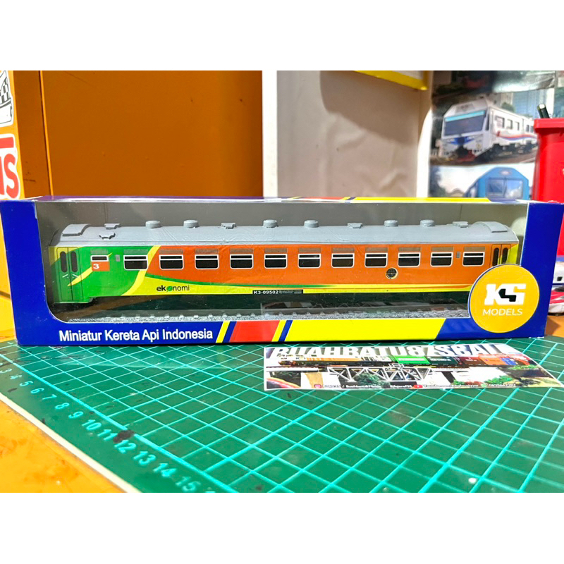 Jual Miniatur Kereta Penumpang Ekonomi Livery Nutrisasi K3 02 Skala Ho