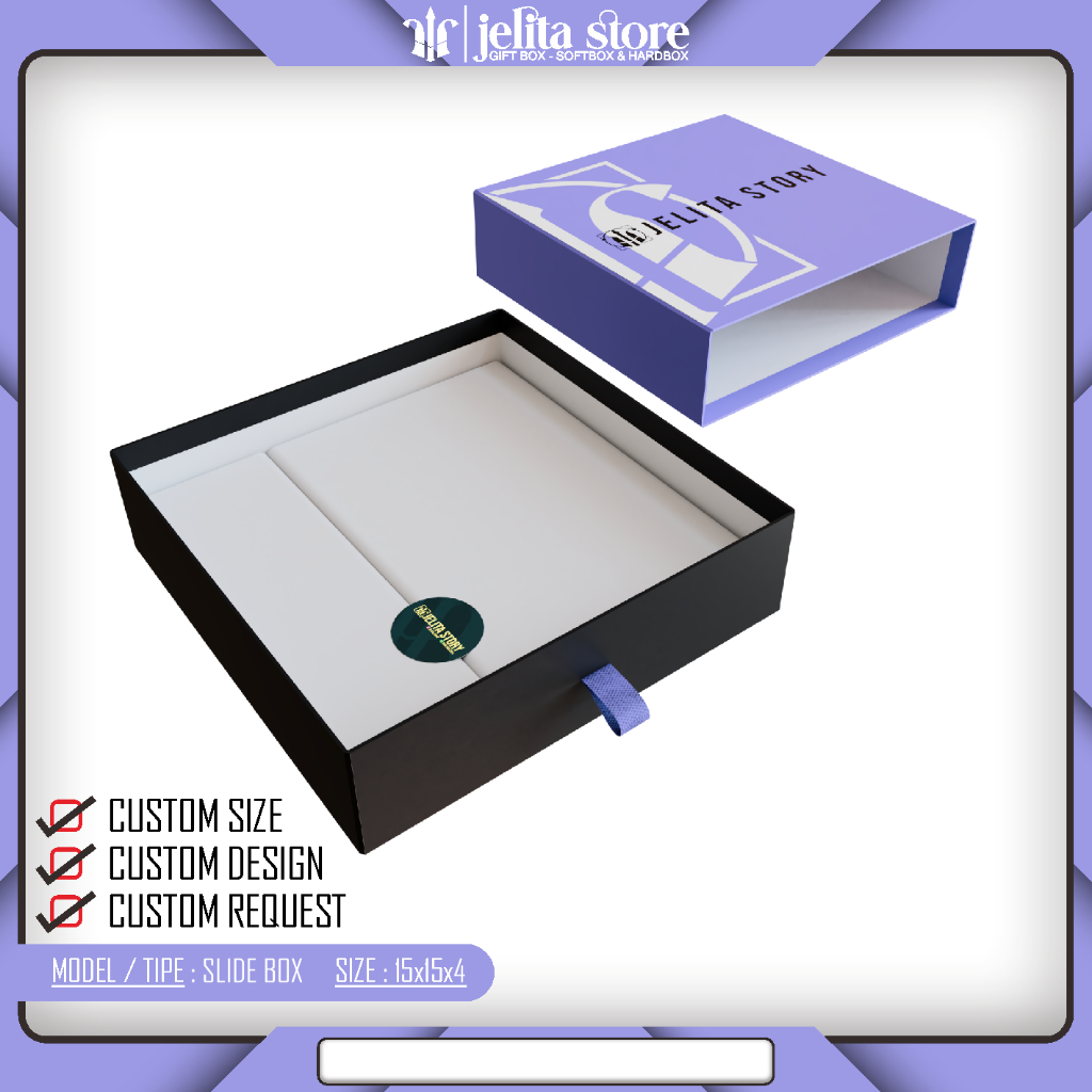 Jual PREMIUM BOX - HARDBOX SLIDE– GIFTBOX – BOX HAMPERS – CUSTOM BOX ...