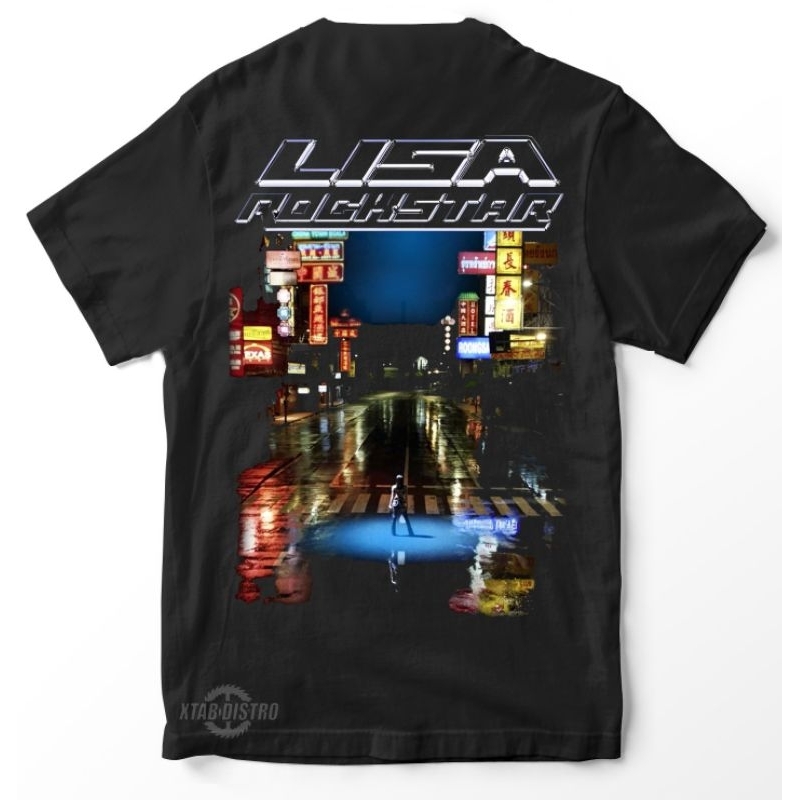 Jual Kaos kpop LALISA ROCKSTAR kaos metallisa band korea lisa oversize ...