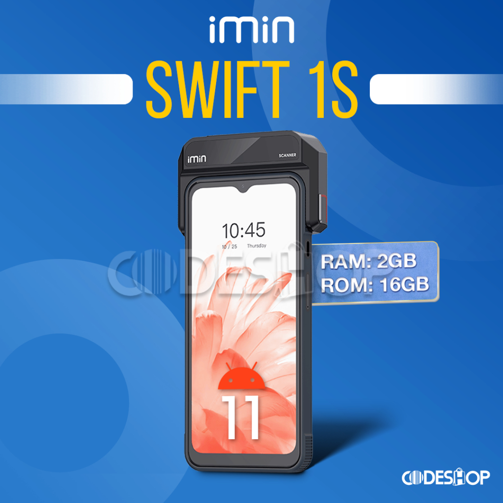 Jual Handheld 2D Mobile Barcode Scanner PDT Android iMin Swift 1S 2GB ...
