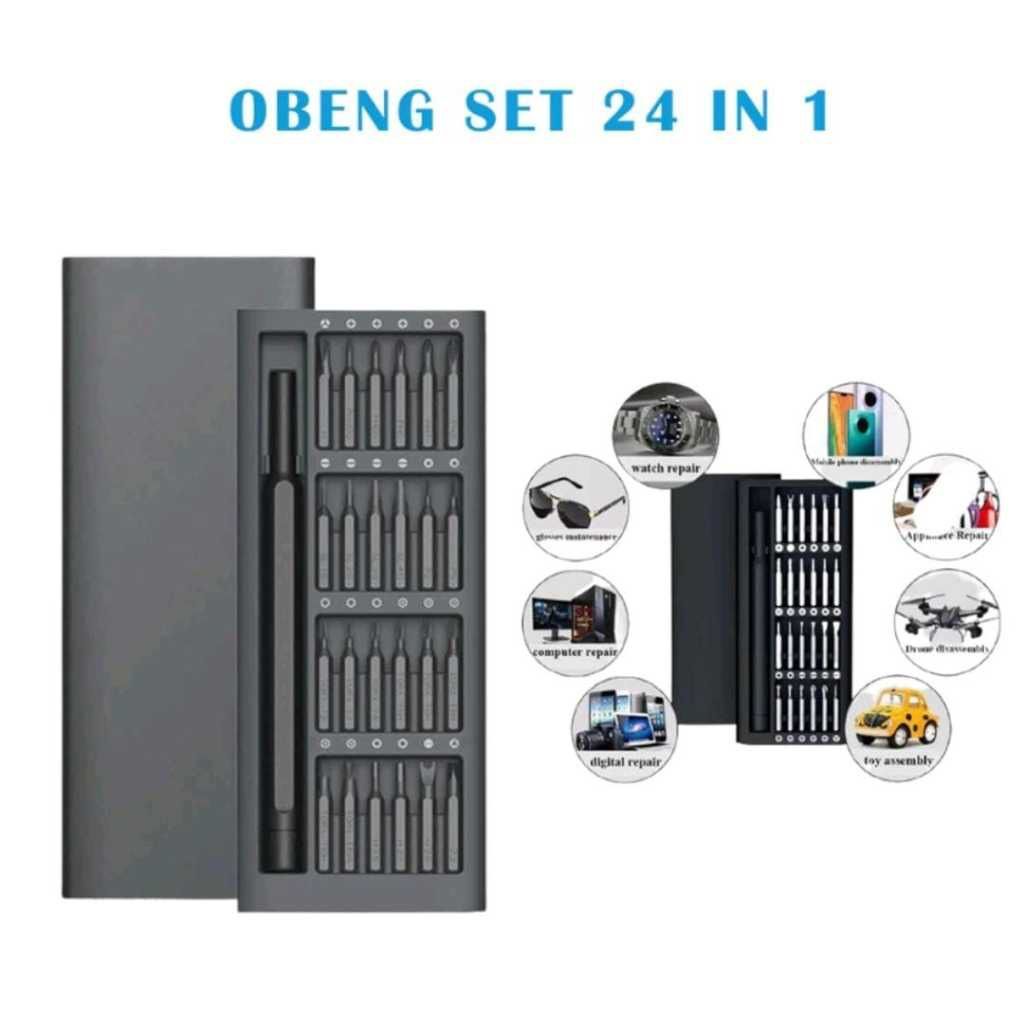 Jual Obeng Set Premium 24in1 Set Obeng Magnetic Multifungsi Obeng ...