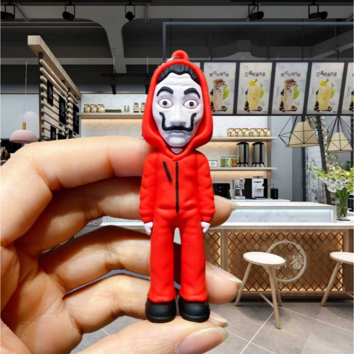 Jual Gantungan Kunci Keychain Motif Karakter Money Heist Bella