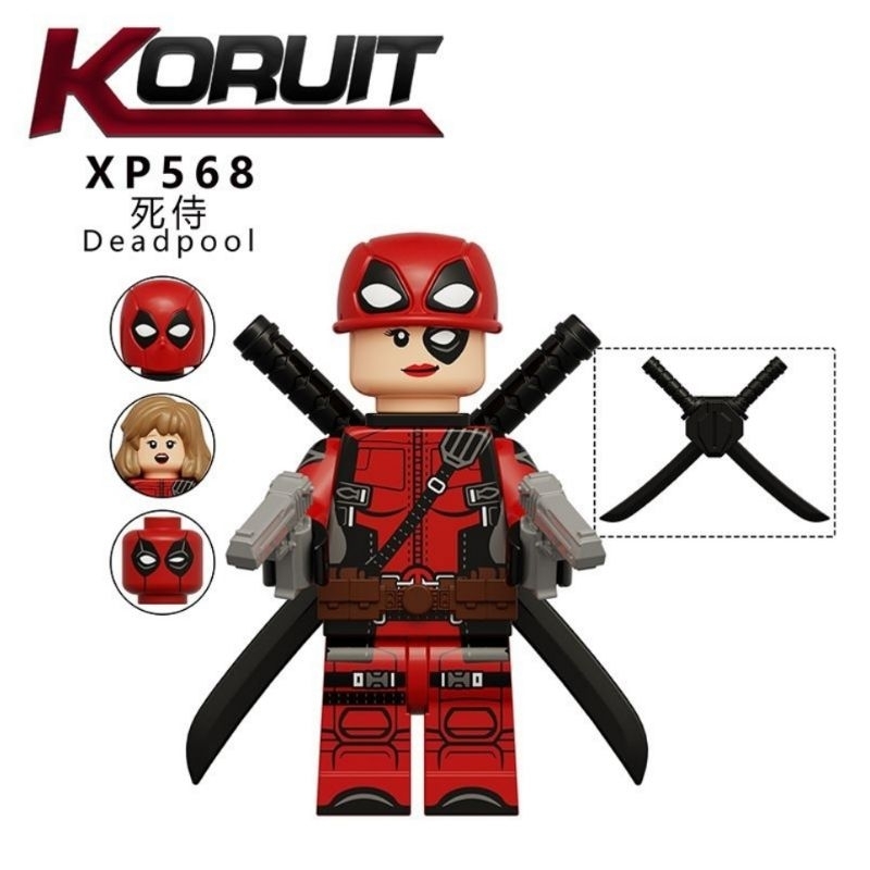 Jual Mini Action Figure Lady Deadpool Brick Mainan Balok Rakit Hiasan ...