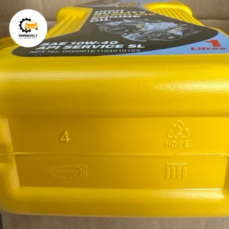 Jual Oli Mesin Daihatsu Astra Genuine R Oil PLUS SAE 10W-40 API SL ...
