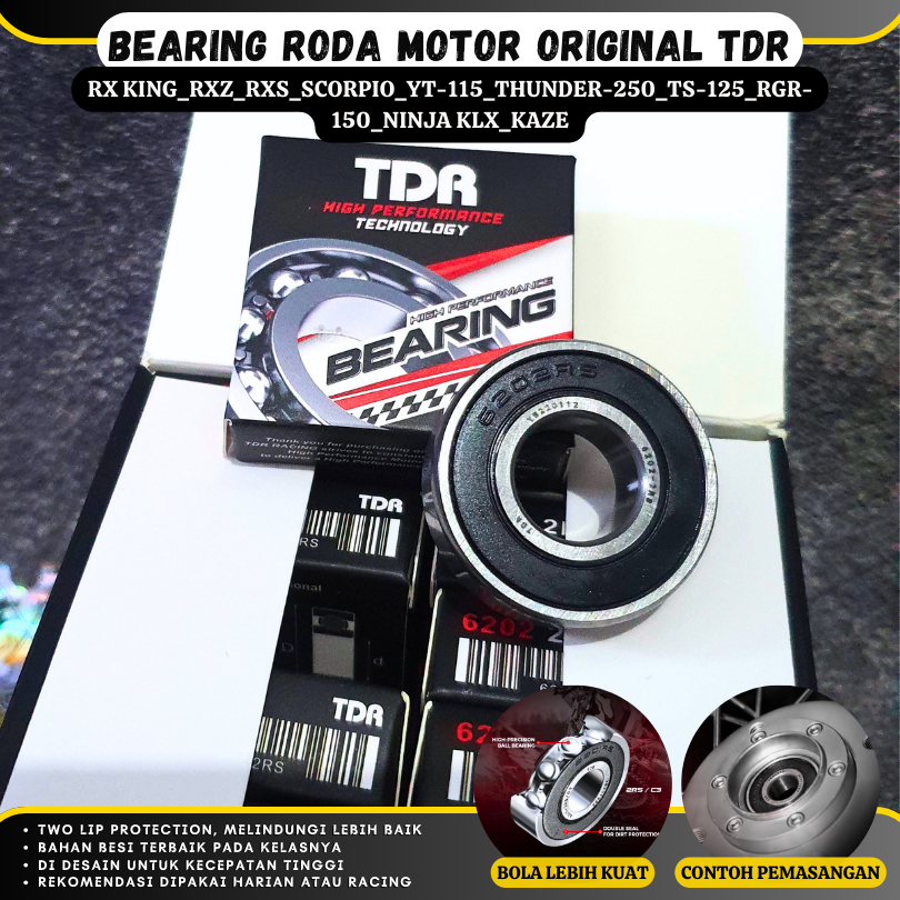 Jual Bearing Klaher Laher Roda ORIGINAL TDR Racing ultra Drive Two Lip ...