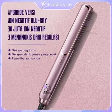 HIB 0006 NEW Catokan Rambut 2 In 1 Catok Lurus Dan Keriting Alat Pelurus Rambut Ion 10 Detik