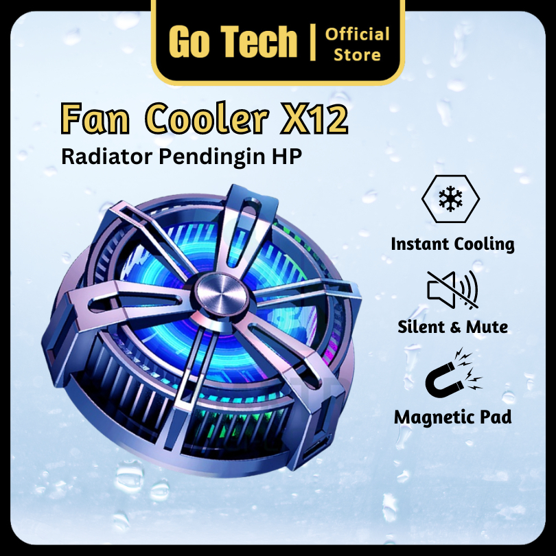Jual Go Tech - Funcooler X12 Fan Cooler X12 For Smartphone/Tablet ...