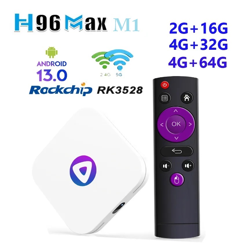 Jual Android Tv Box H96 Max M1 RK3528 RAM 2/16GB Android 13 WIFI6 ...