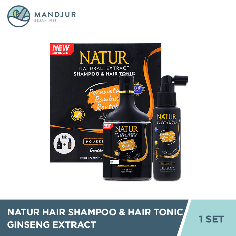 Jual Natur Shampoo & Hair Tonic 2 in 1 Ginseng Extract - Perawatan ...