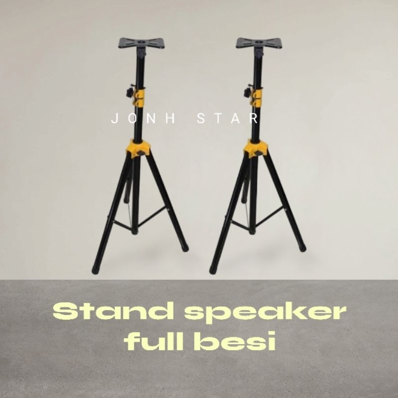 Jual STAND SPEAKER FULL BESI / TRIPOD SPEAKER FULL BES 2UNIT | Shopee ...
