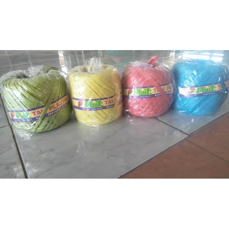 Jual Tali Rafia Plastik Pluit Warna Kiloan Ikat Rumput Jepang Hijau ...