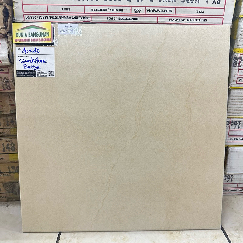 Jual Keramik Mulia Signature 40X40 KW2 Sandstone Beige Keramik Lantai ...