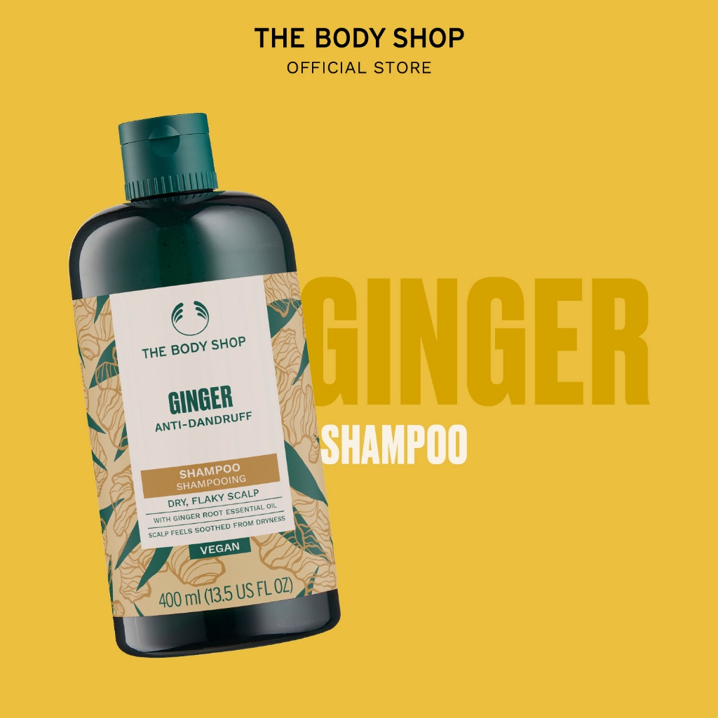Jual The Body Shop Ginger Anti Dandruff Shampoo 400ml Dry, Flaky Scalp Shopee Indonesia