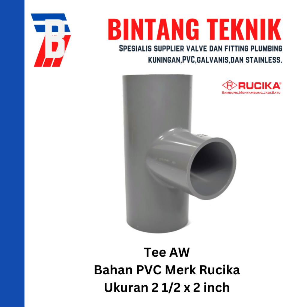 Jual Reducer Tee (Vlok Tee) 2 1/2