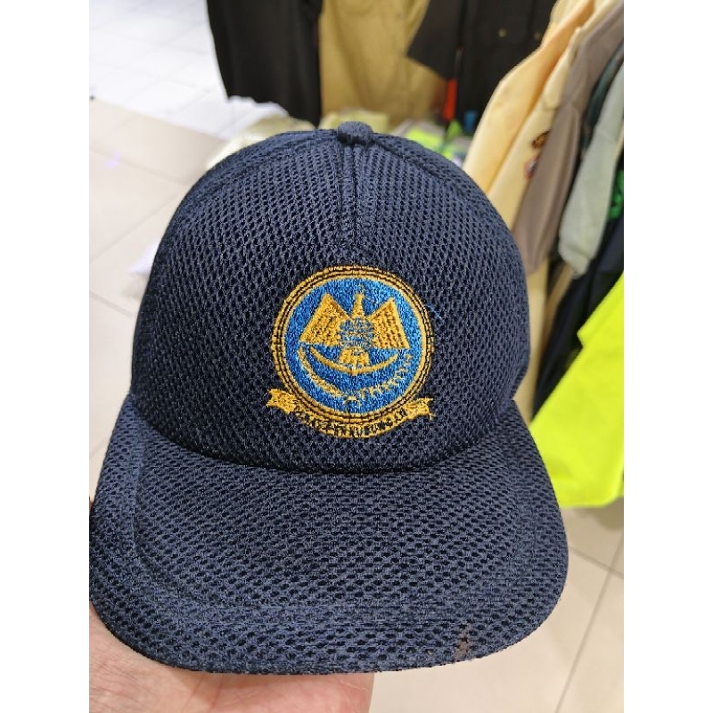 jual-topi-dishub-topi-komenhub-topi-jaring-logo-biru-dongker-topi