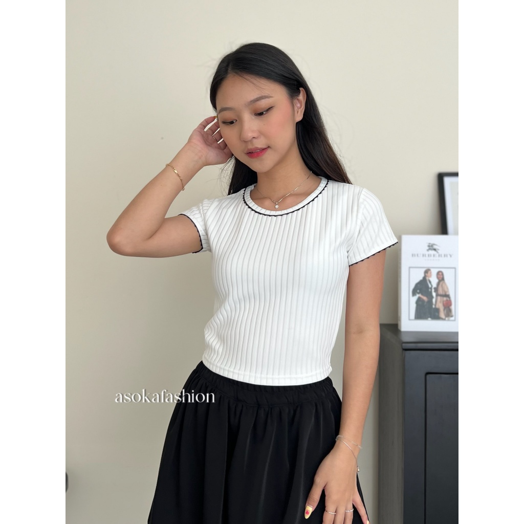 Kadaka T-0512 Baby Tee Atasan Wanita Poly Stretch