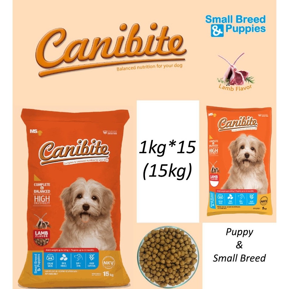 Jual Makanan Anjing CANIBITE Puppy Small Breed Dog Food Pakan