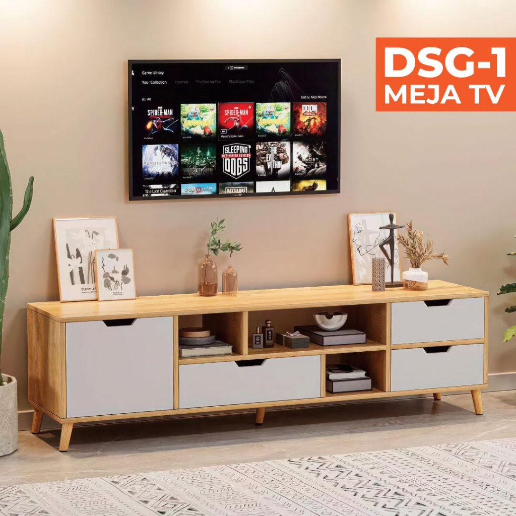 Jual Meja TV Laci Rak Serbaguna Rak Minimalis Murah Elegant Rak TV ...