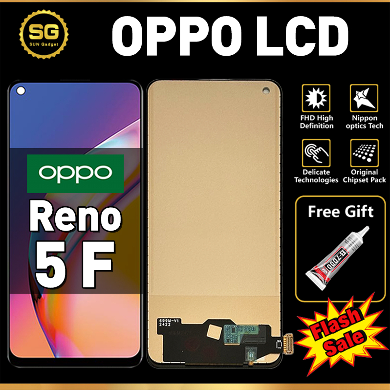 Jual LCD OPPO Reno 5F Original Fullset Touchscreen asli Ori For Glass ...