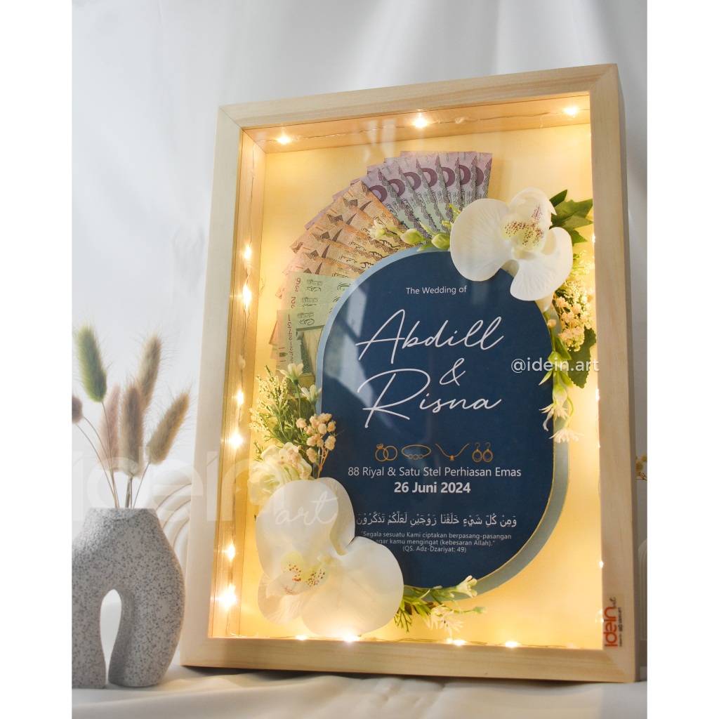 Jual MAHAR NIKAH Bingkai AKRILIK Size 12R / Mahar pernikahan / mahar ...