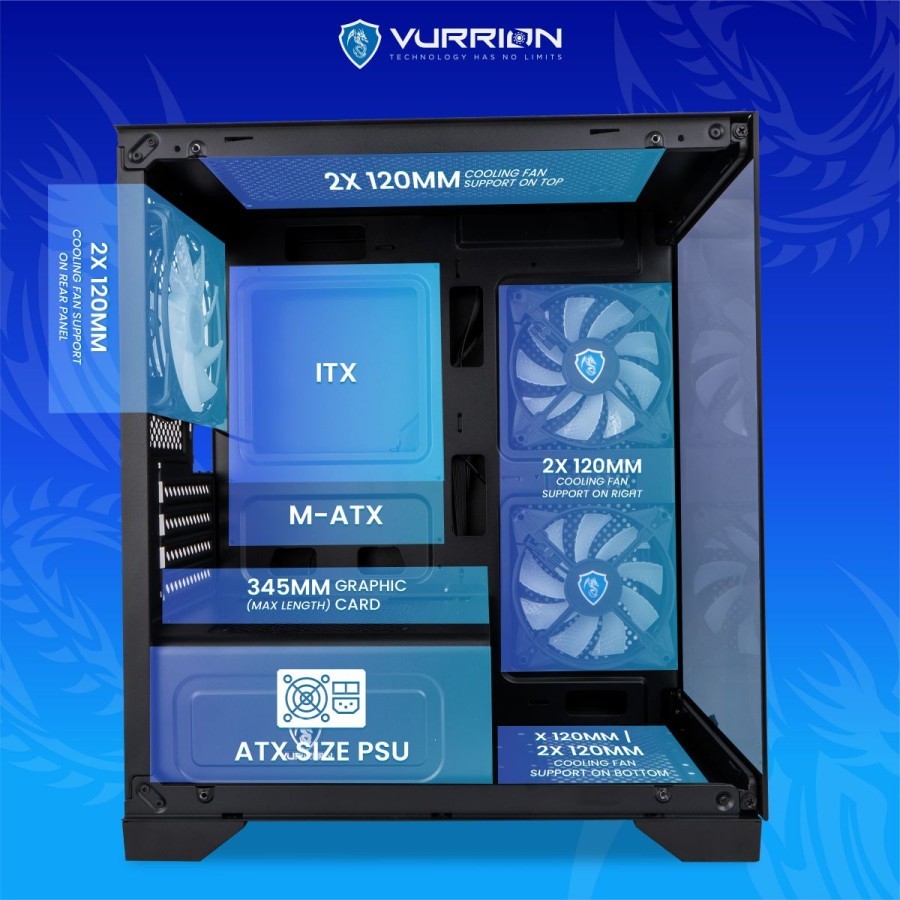 Jual Vurrion Glassify Gaming Case - Tempered Glass Casing | Shopee ...