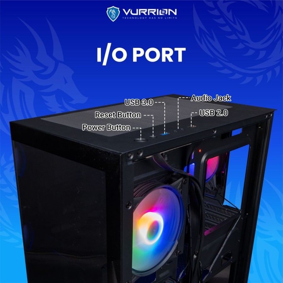 Jual Vurrion Glassify Gaming Case - Tempered Glass Casing | Shopee ...