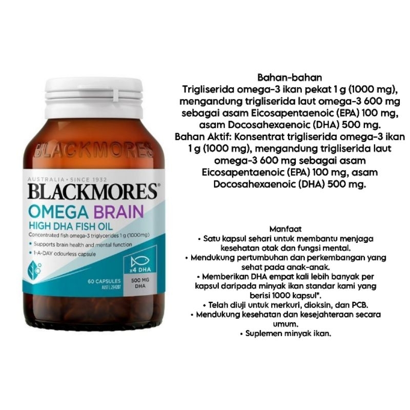 Blackmores Vitamin Manfaat Blackmores Fish Oil Blackmores