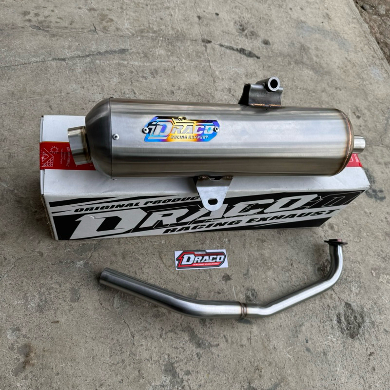 Jual Knalpot Original Draco std racing stainlles Vario aerox nmax pcx ...