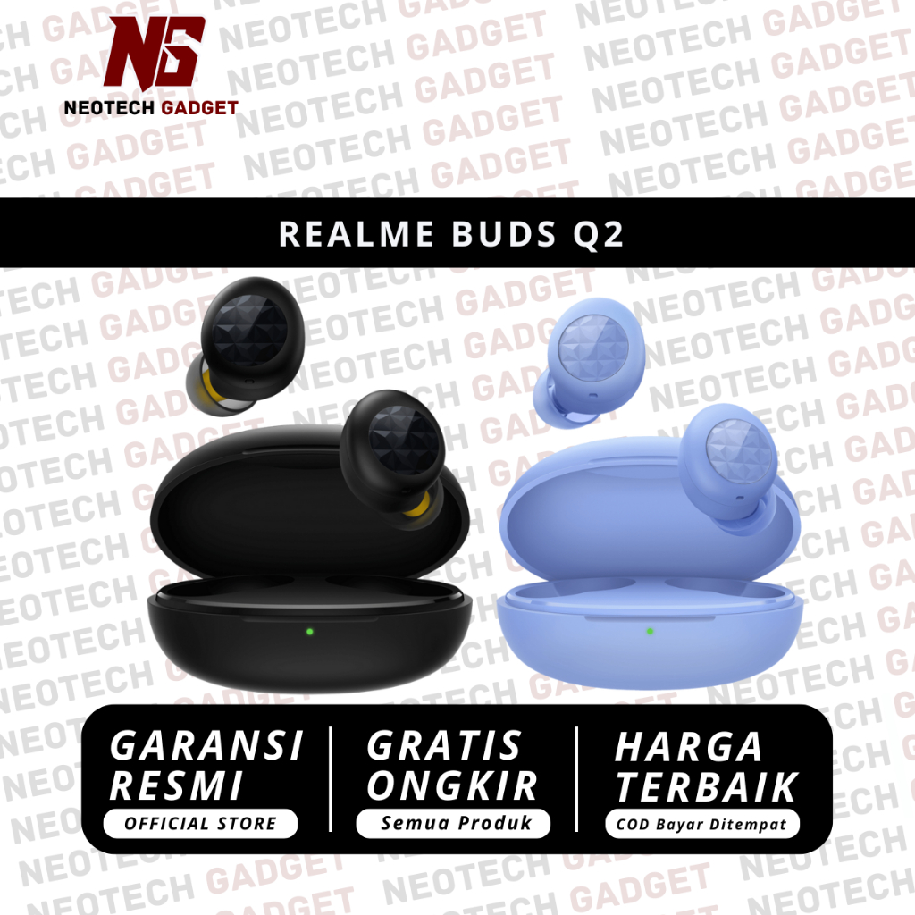 Jual Realme Buds Q2 TWS Original Garansi Resmi Realme | Shopee Indonesia