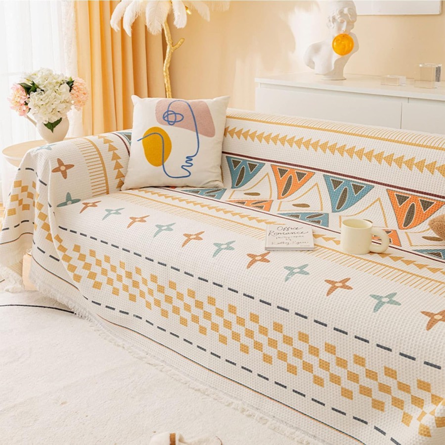 Jual NP - Blanket Tassel Sofa Cover 130 - 180 Cm / Selimut