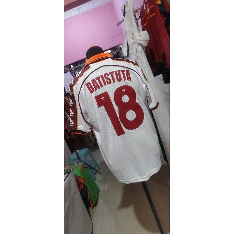 Jual jersey as roma retro sudah dengan name set by request | Shopee ...