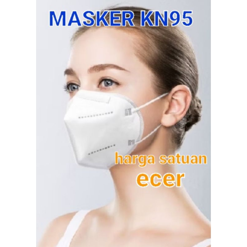 Jual Masker KN95 Masker kesehatan harga satuan ecer Per Pcs | Shopee ...