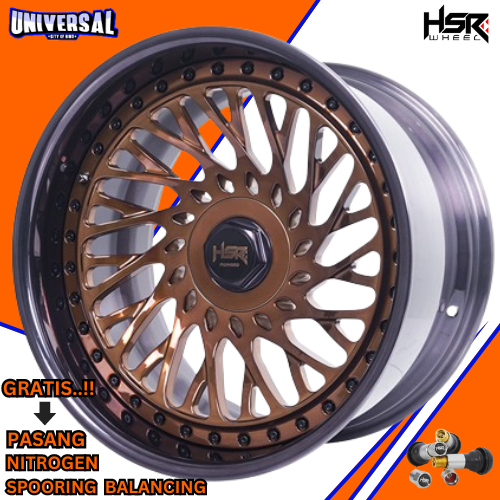 Jual VELG FORGED HSR DIMODEL HSR RFG JD HSR R18X11 H5X100 ET-13/-23 ...