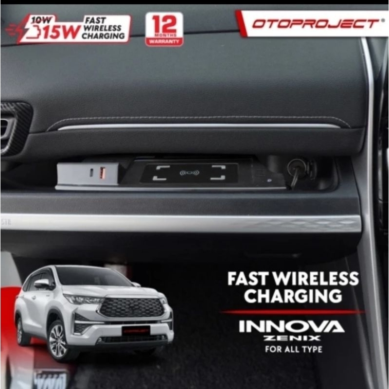 Jual Wireless Charger Innova Zenix With USB Fast Charging Otoproject ...