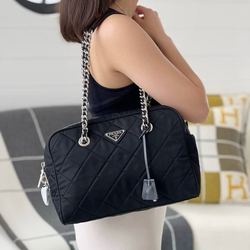 Prada tessuto impuntu chain bag best sale