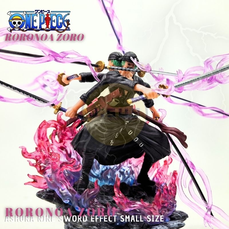 Jual Action Figure Roronoa Zoro Ashura 9 Sword Statue Onepiece Restart ...