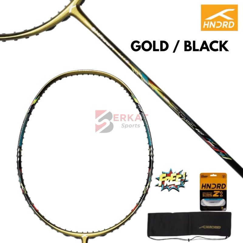 Jual NEW! Raket Badminton Hundred HNDRD Shadow Lite Gold / Black ...