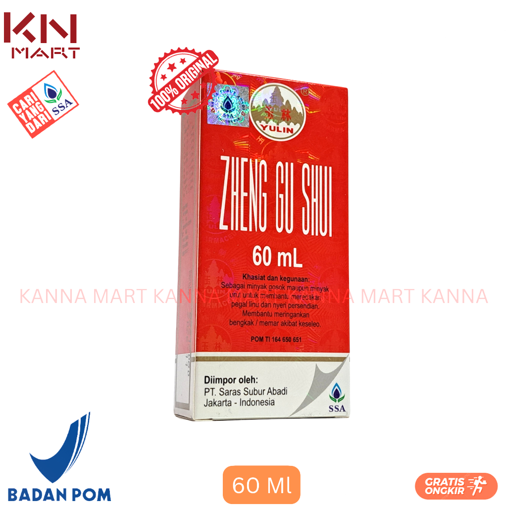 Zheng Gu shui Spray 60 ml PT Saras Subur Abadi Yulin Memar Keseleo