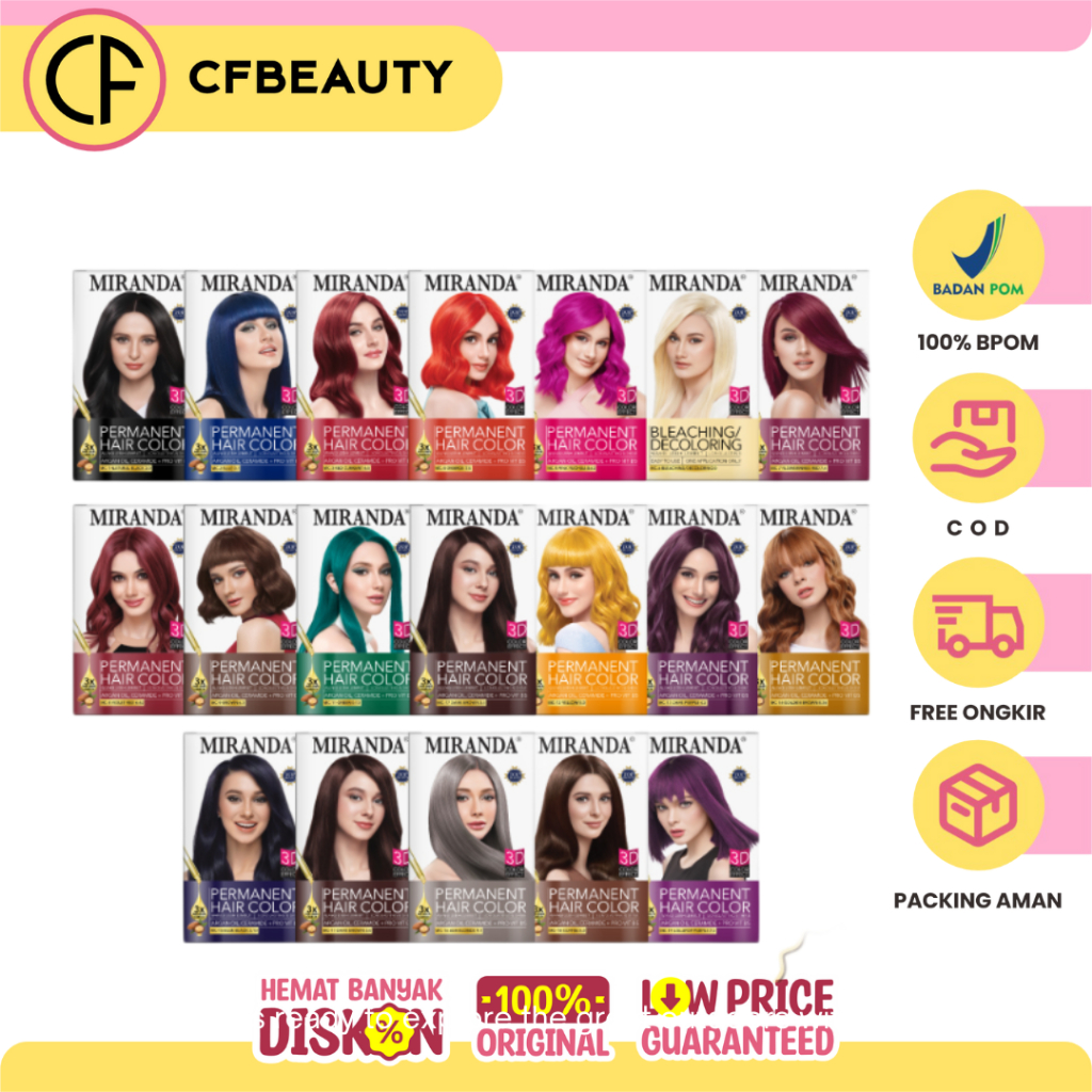 Jual Miranda Hair Color Size [30ml] / Cat Rambut Miranda Ukuran [30ml ...