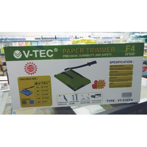 Jual Alat Pemotong Kertas F4 / Paper Trimmer Merk VTEC VT-1510 | Shopee ...
